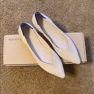 Rothy’s EUC Salt Honeycomb Points - Size 9.5